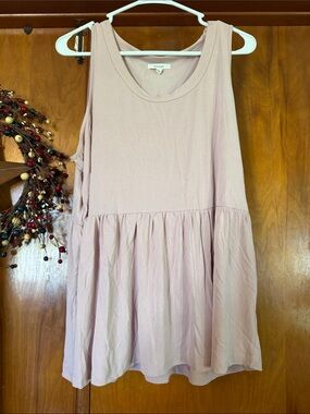 Maurices Dusty Pink Peplum Tank Top